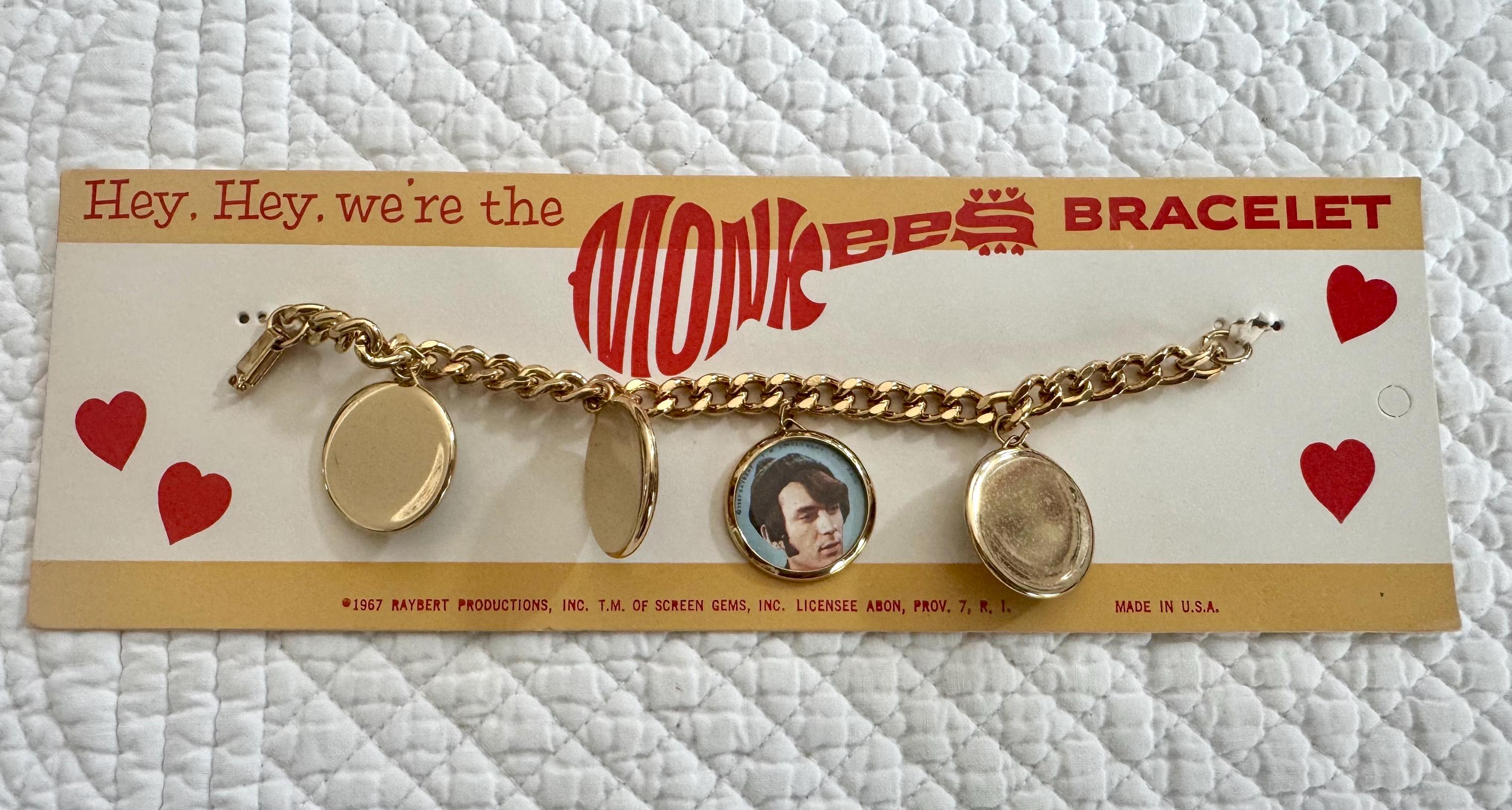 Monkees Keychains Vintage the Monkees 1967 Charm Bracelet/vintage Monkees Charm Bracelet ...