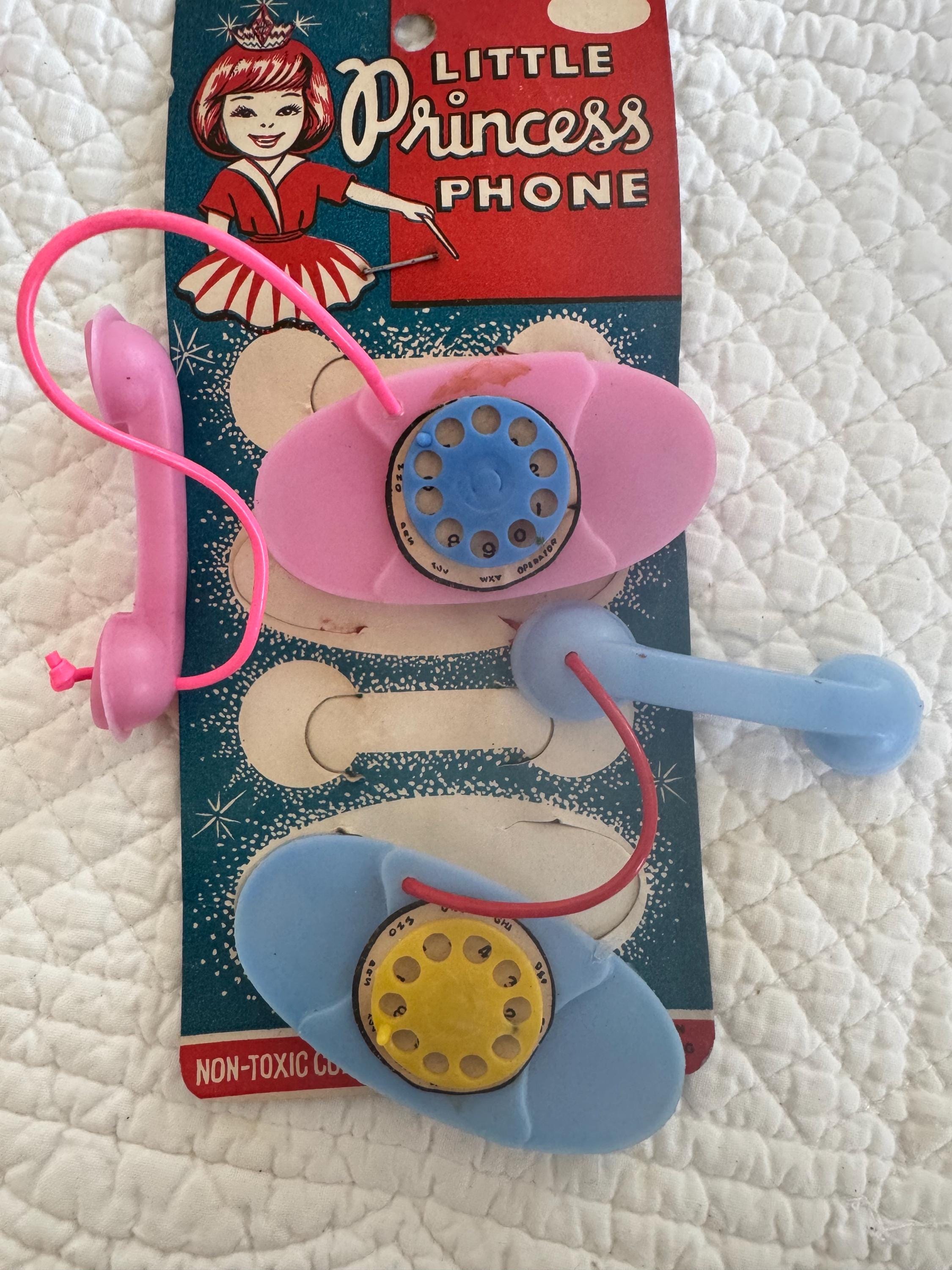 Vintage Mini Plastic Toy Telephone/made in Japan Toy Telephone