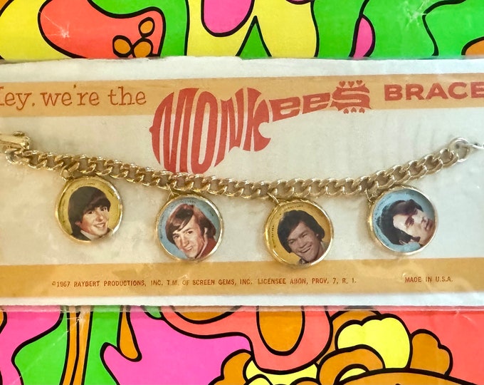 Monkees Keychains Vintage the Monkees 1967 Charm Bracelet/vintage Monkees Charm Bracelet ...