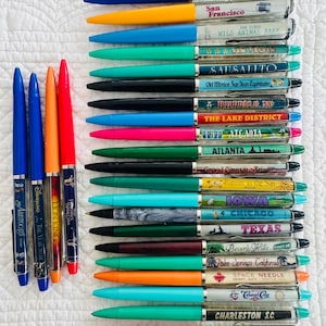 Pluma flotante vintage de Dinamarca, Ámsterdam/pluma flotante de Charleston/pluma de recuerdo de Nueva Orleans/pluma flotante de Arizona/pluma flotante de Hawái/pluma flotante