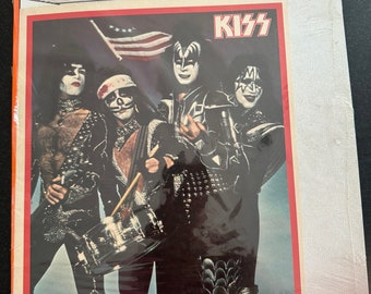 Vintage Kiss wall Sticker/Kiss mini poster sticker/Kiss Put on stick/Kiss poster