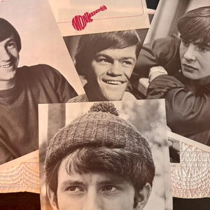 Vintage Monkees fan club/Vintage Monkees photos/The Monkees memorbilia/Monkee fanclub portrait photo/vintage Monkees head shot