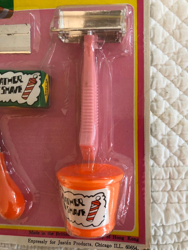 Vintage toy shave kit/made in Hong Kong shave kit/toy shaving Etsy