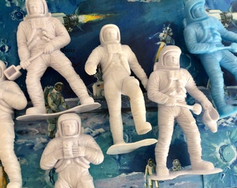 Vintage Marx Toy Astronauts/vintage space men/Vintage Apollo Toys/marx astronauts moon landing toys/