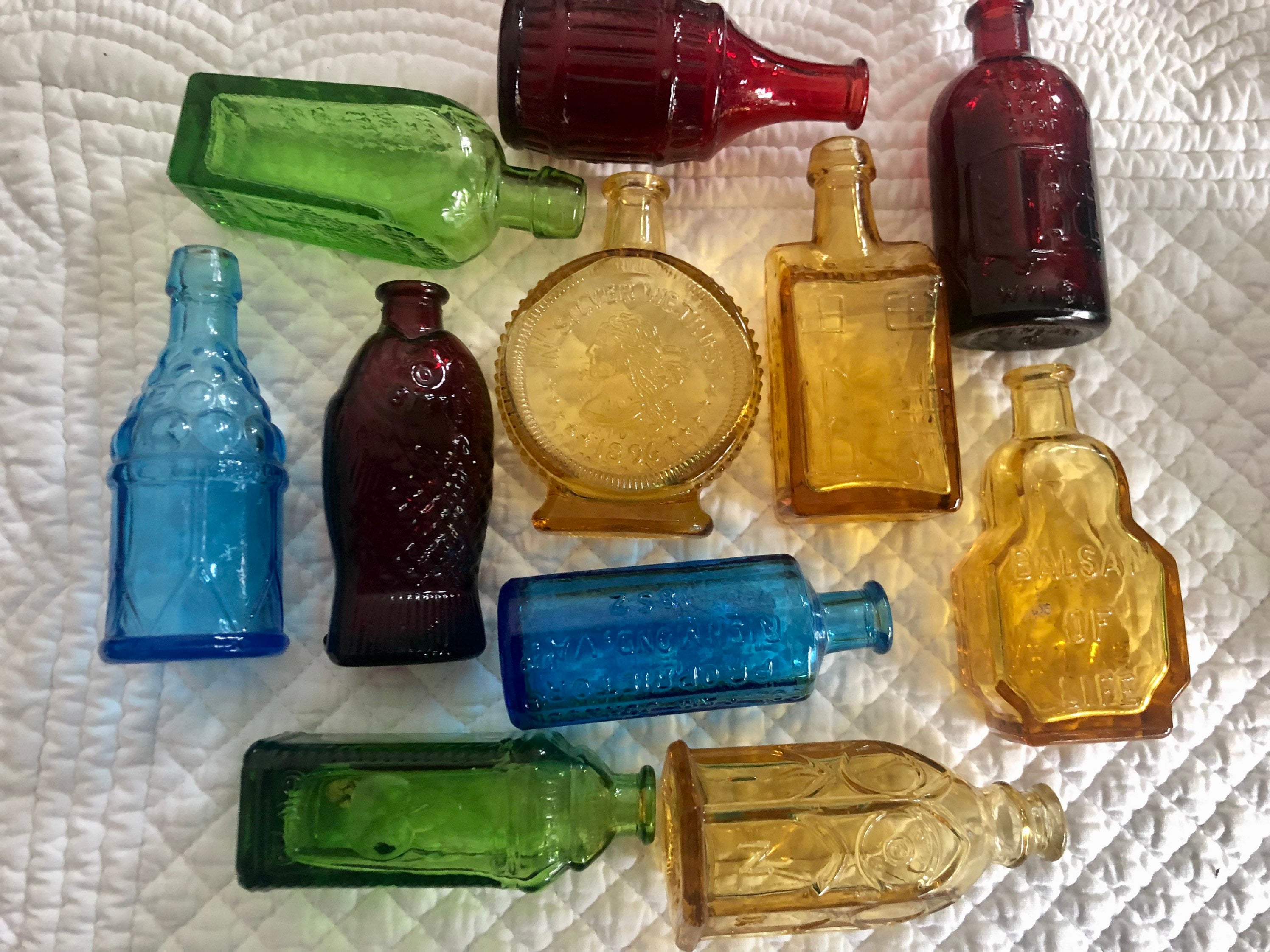 Vintage glass bottle - Etsy 日本