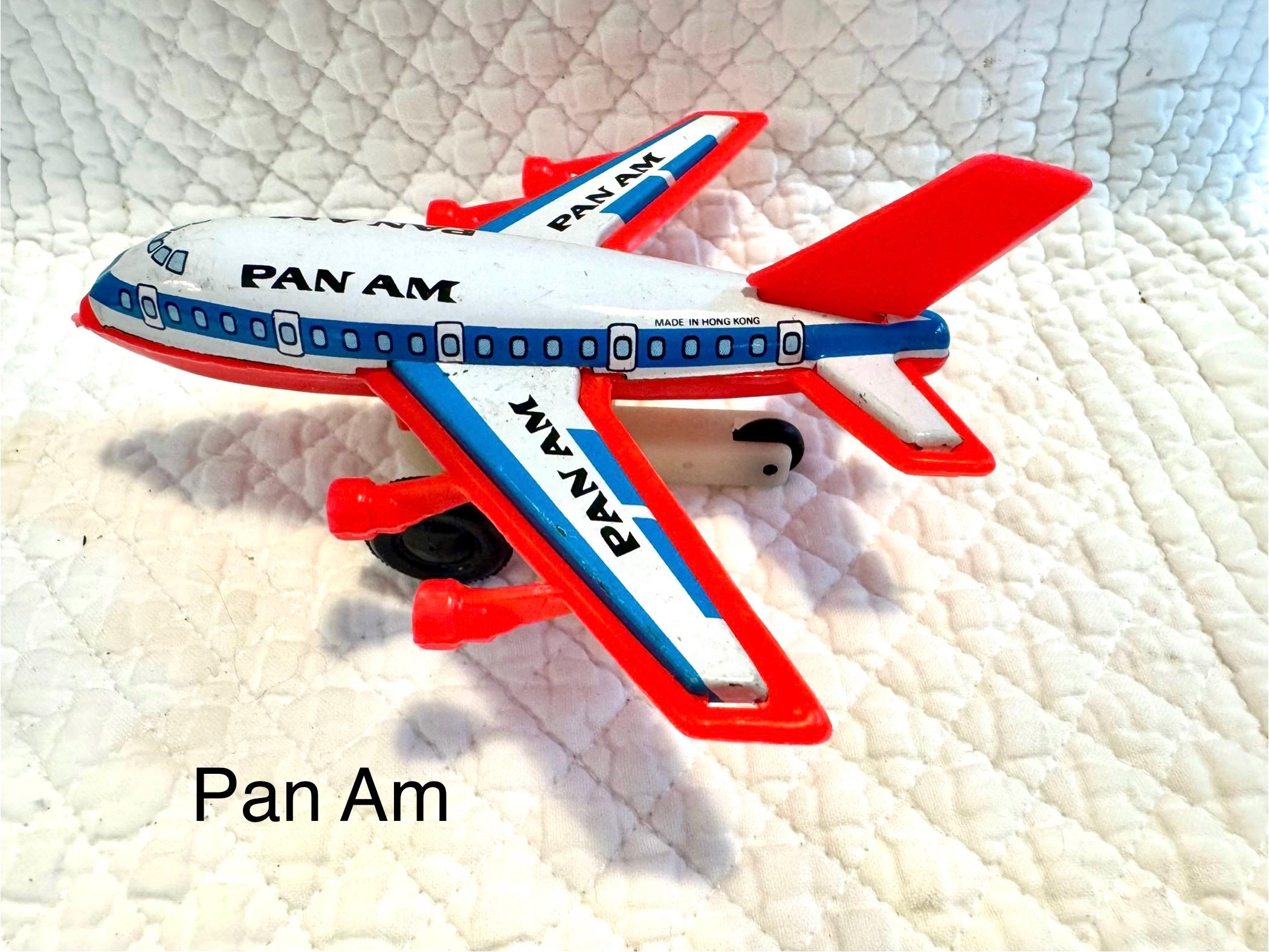 ビンテージ ブリキ リソ 飛行機 / ブリキ リソ パンナム 飛行機