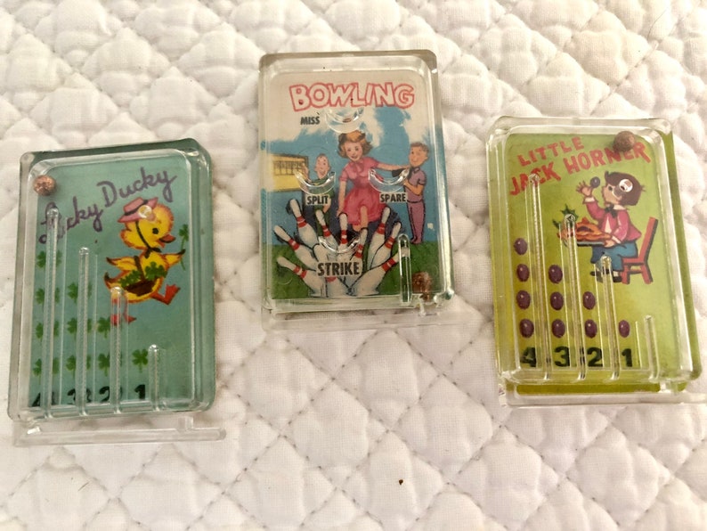 Vintage Cracker Jack Toy Prize Pinball Game/cracker Jack Etsy