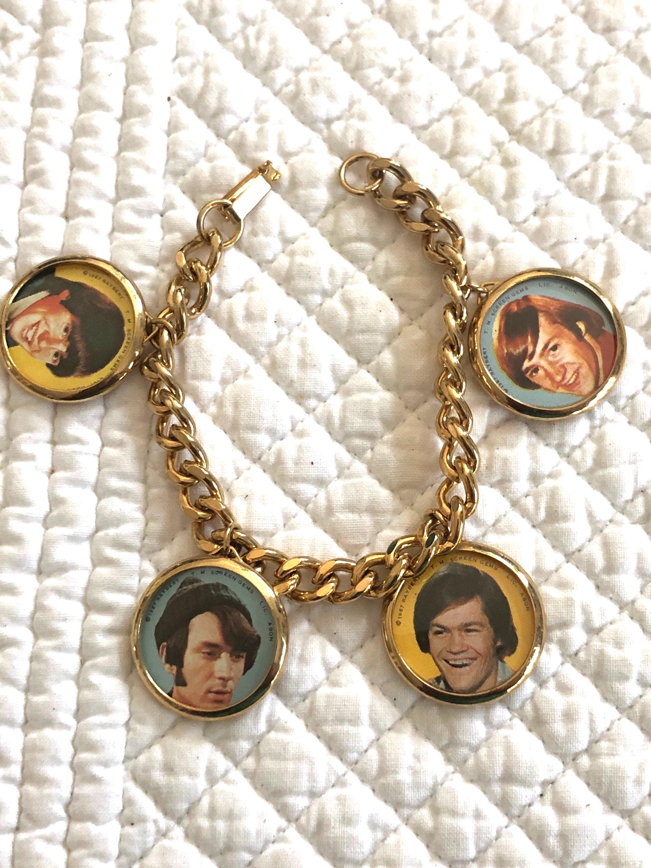 Monkees Keychains Vintage the Monkees 1967 Charm Bracelet/vintage Monkees Charm Bracelet ...