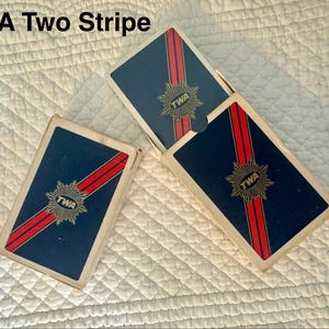 Vintage airline playing cards/Pam Am playing cards/TWA playing card/Eastern airlines/American Airlines playing cards/National air/Delta card image 10