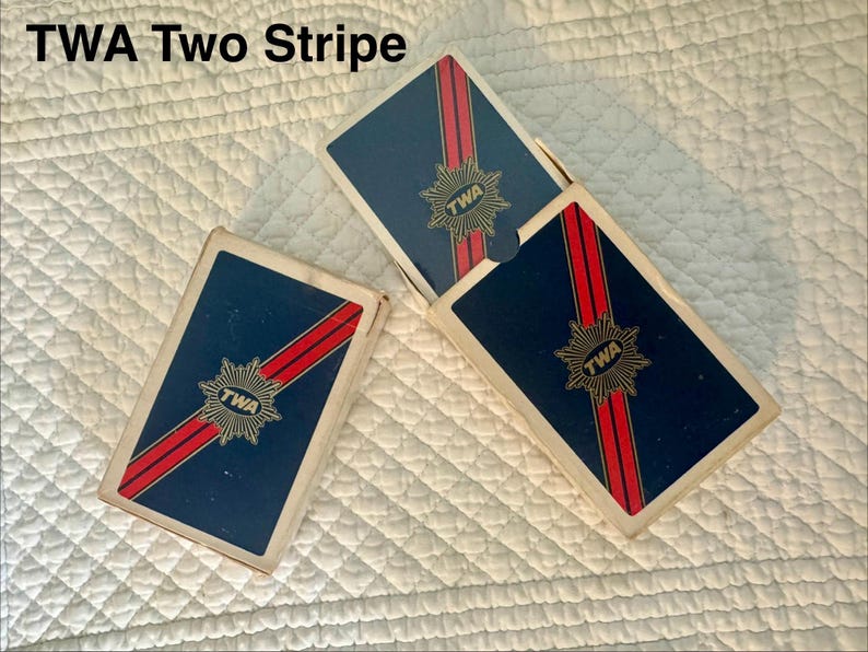 Vintage airline playing cards/Pam Am playing cards/TWA playing card/Eastern airlines/American Airlines playing cards/National air/Delta card image 10