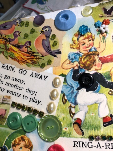 Vintage Nursery Rhymes/mixed Media Nursery Art |nursery Art | Vintage ...