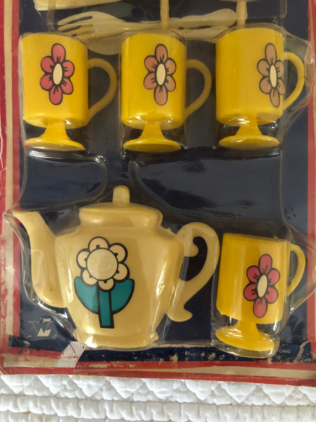 Vintage Doll Kitchen Set/vintage Mini Tea Set/vintage Plastic Mini Kitchen Toy/toy Dimestore