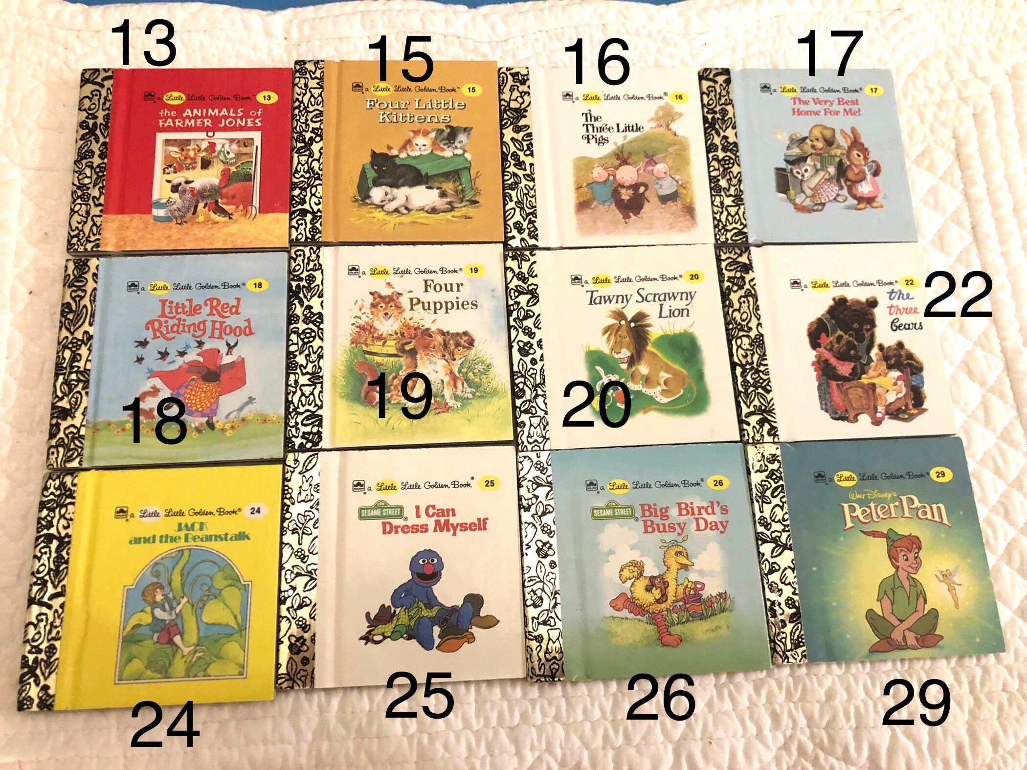 Little Little Golden Books/mini Golden Books/tiny Golden Etsy