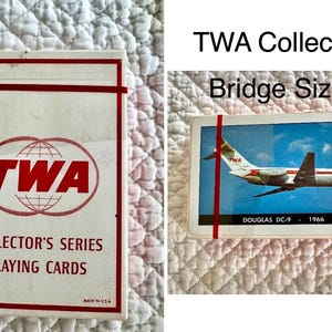 Vintage airline playing cards/Pam Am playing cards/TWA playing card/Eastern airlines/American Airlines playing cards/National air/Delta card image 13