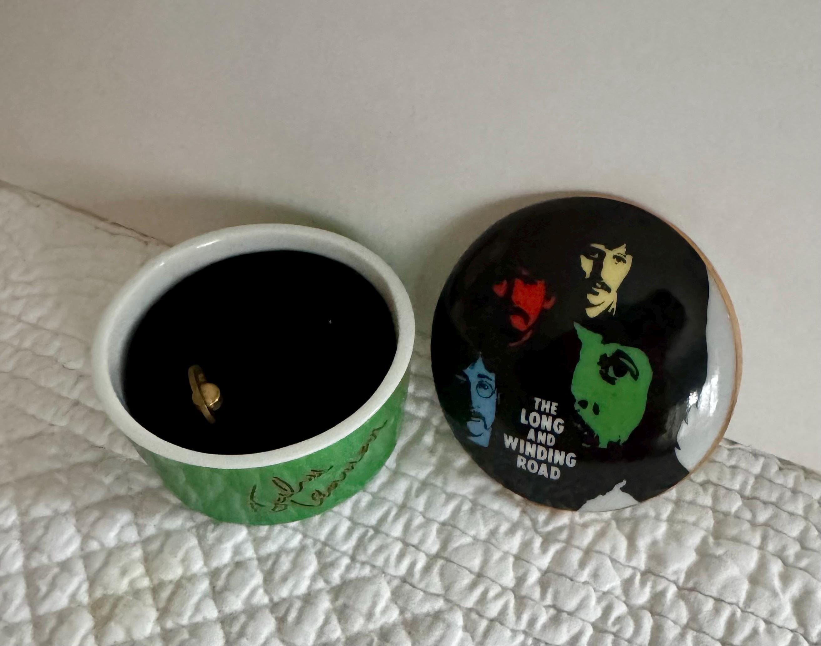 Vintage Beatles Music Box/the Beatles Trinket Box/franklin Mint