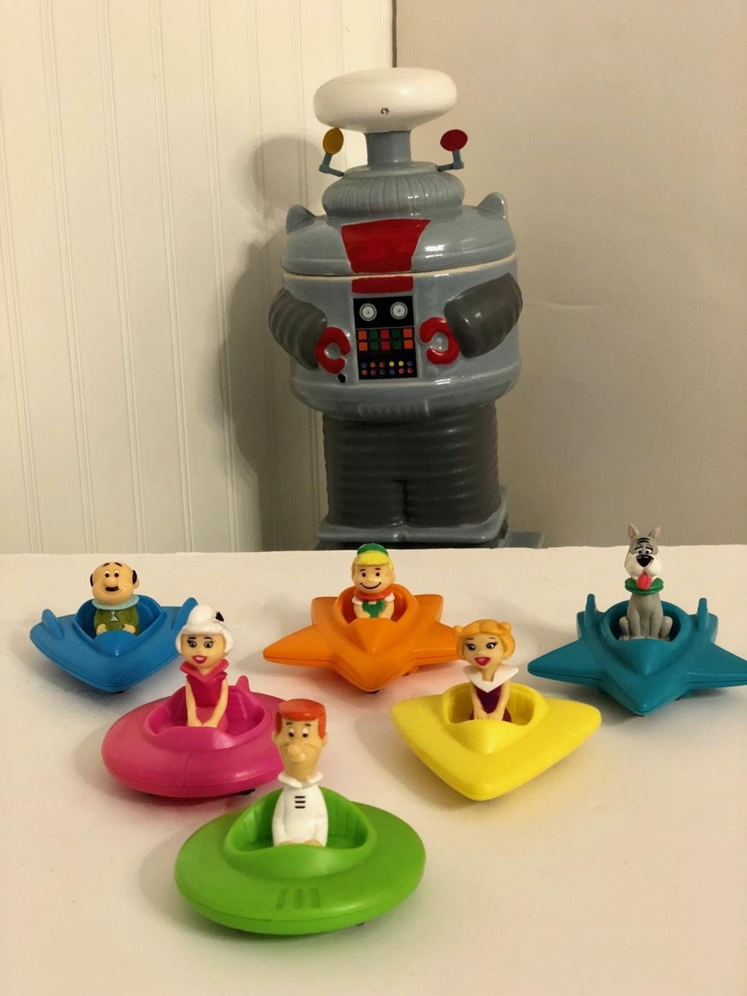 6 Pc Jetson Space Vehicle Toy Set Wendys/jetsons Happy Meal/jetsons Toy