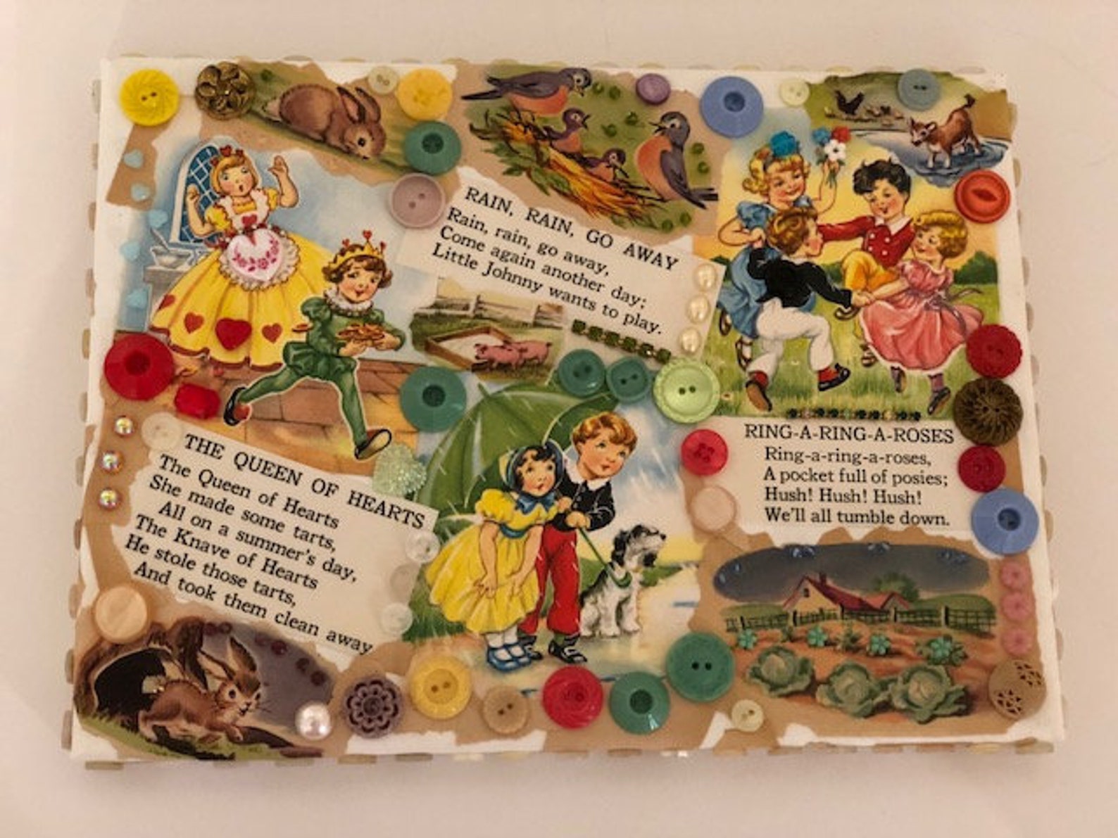 Vintage Nursery Rhymes/mixed Media Nursery Art |nursery Art | Vintage ...