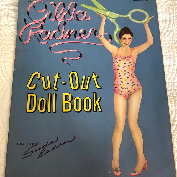Vintage Gilda Radner paper doll uncut book/SNL TV show book/Gilda Radner/vintage 1970s TV book/vintage Rosanne Rosannadanna/