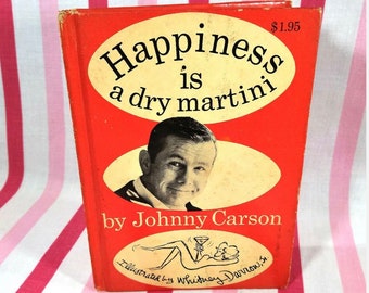 Vintage Johnny Carson book/Happiness is/1960s sexy joke book/politically incorrect humor/Johnny Carson novelty book