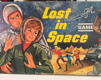 Lost in Space art game box/lost in space art graphics/Lost in space 1965 TV show art/Lost in Space game box art