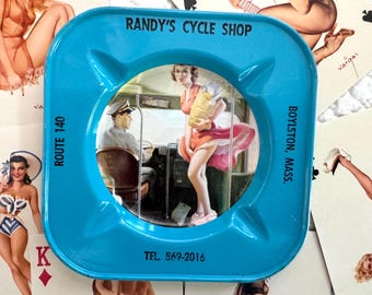 Vintage Pinup Girl Ashtray - Etsy