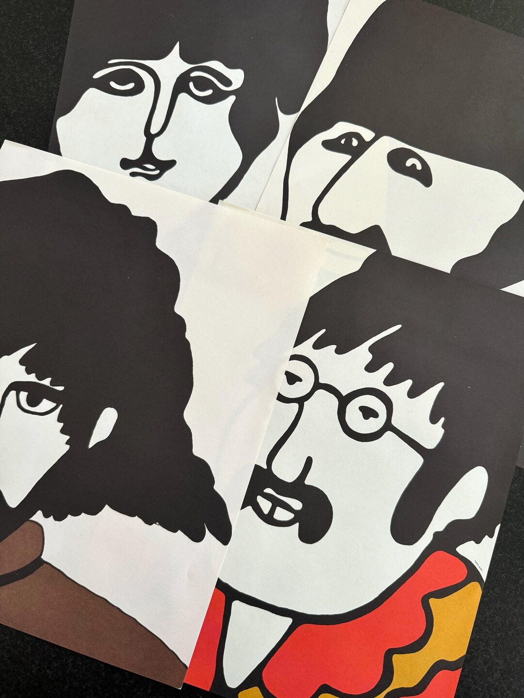 Vintage Beatles Stationary/heinz Beatles Stationary /1970s Yellow ...