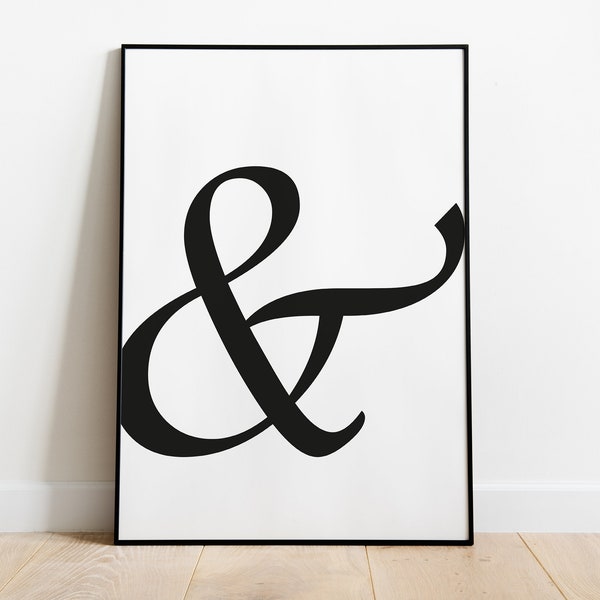 Amazing Art Poster, Geschenk Familie, & Symbol, Kombinationsposter, Digital Download, Minimal Skandinavisch Design, Black and White Poster