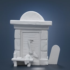 Haunted Mansion Graveyard Bricklayer Crypt 3D Model