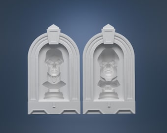 Haunted Mansion Staring Busts 3D Models