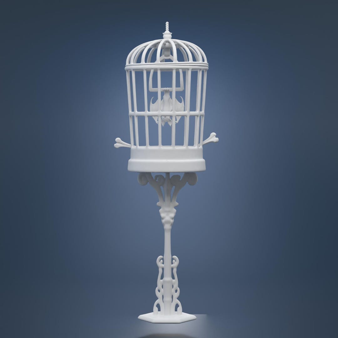 ホーンテッドマンションの檻の中のコウモリの3Dモデル - Etsy 日本