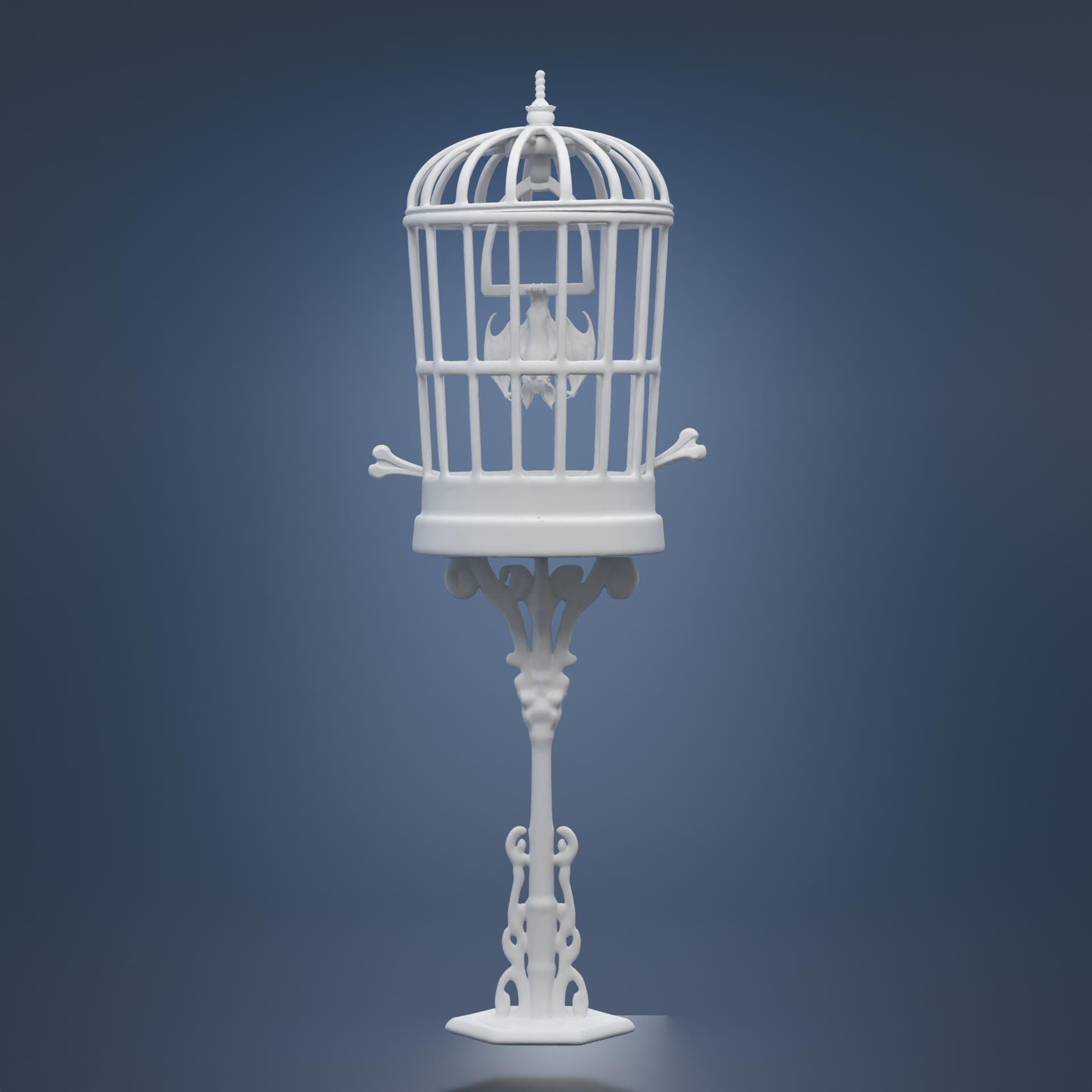 ホーンテッドマンションの檻の中のコウモリの3Dモデル - Etsy 日本