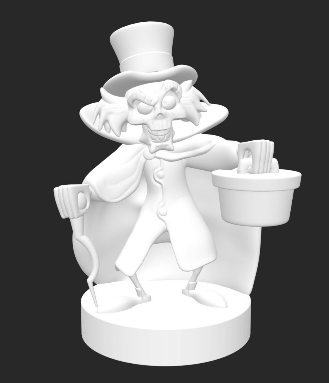 Haunted Mansion Hatbox Ghost Figure 3D Print Model File Etsy