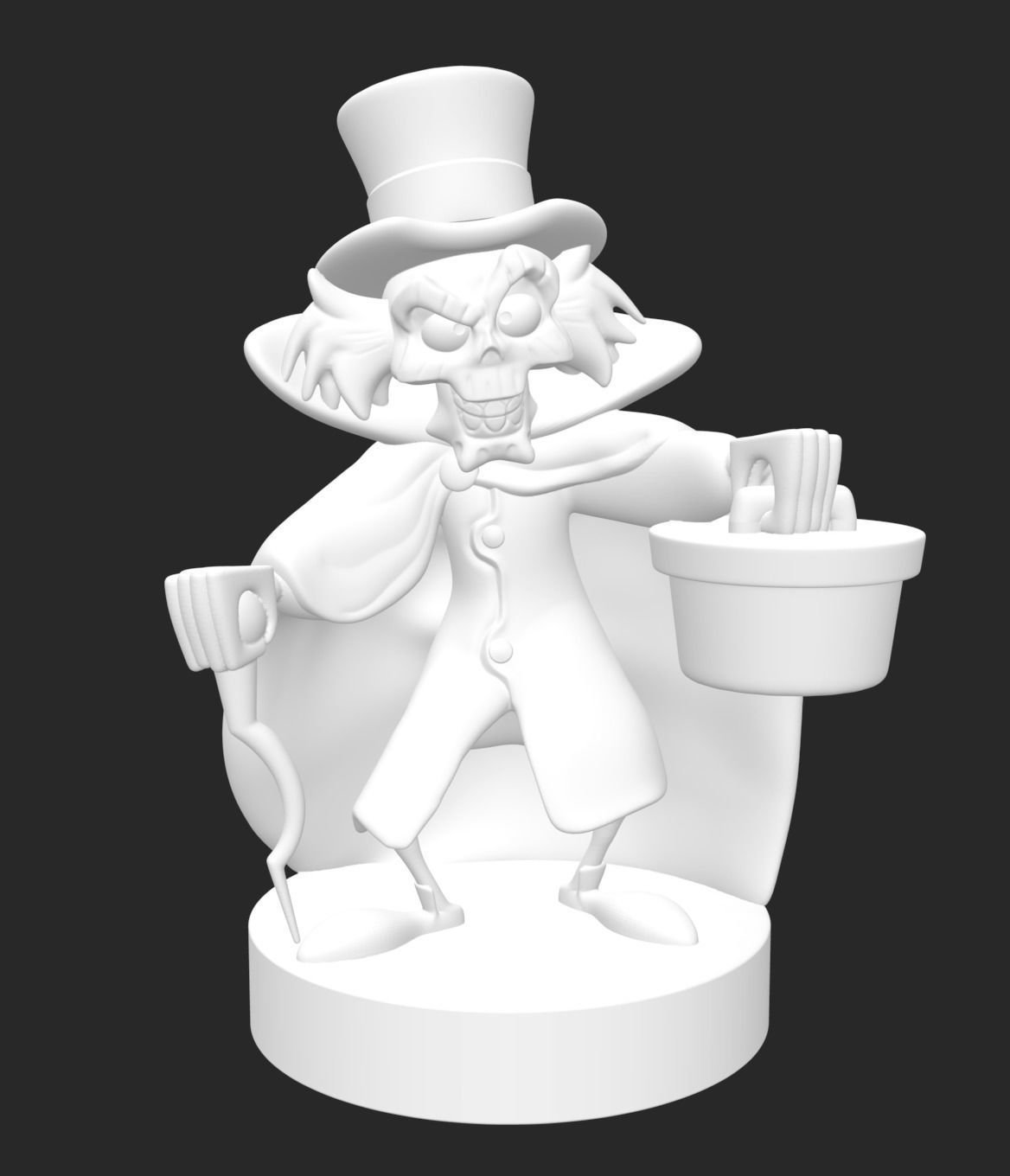 Haunted Mansion Hatbox Ghost Figure 3D Print Model File Etsy