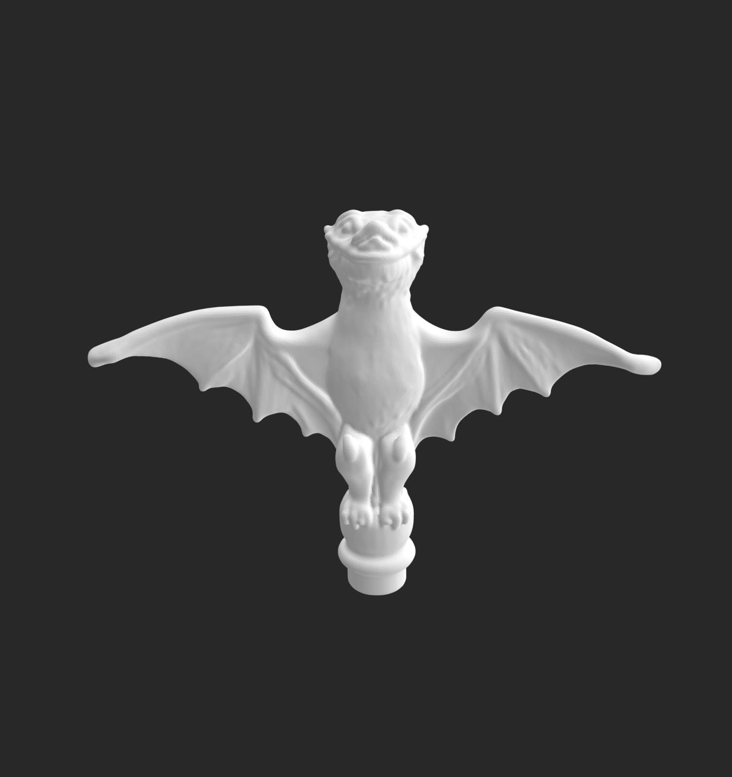 ホーンテッドマンションのコウモリの支柱の3Dモデル - Etsy 日本