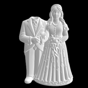 Topo de bolo de casamento de mansão mal-assombrada - modelo 3D