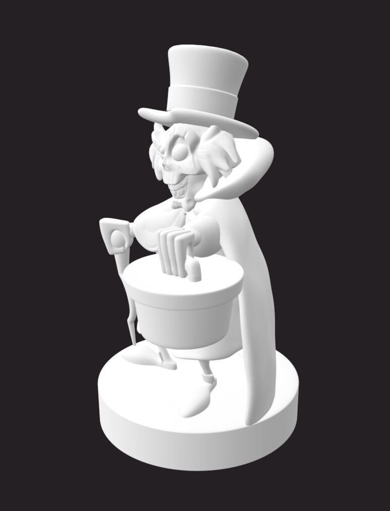 Haunted Mansion Hatbox Ghost Figure 3D Print Model File Etsy