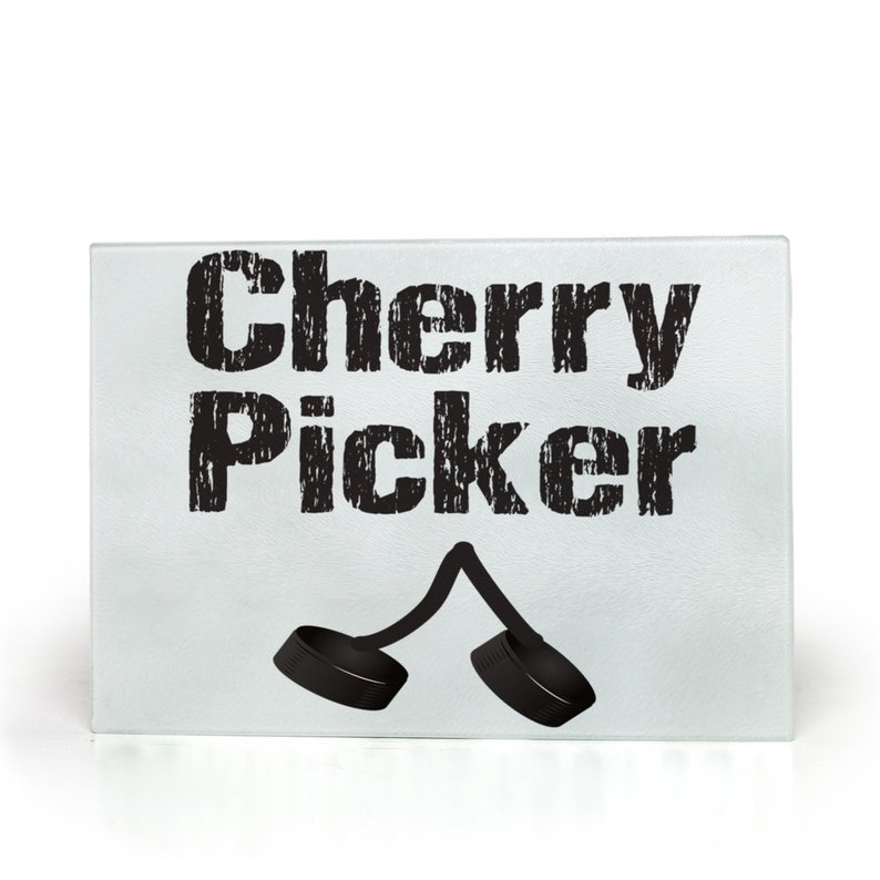 Cherry Picker Hockey Glass Cutting Board