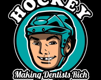 Hockey Making Dentists Rich Since 1875 Digital Wall Art Poster Download printable