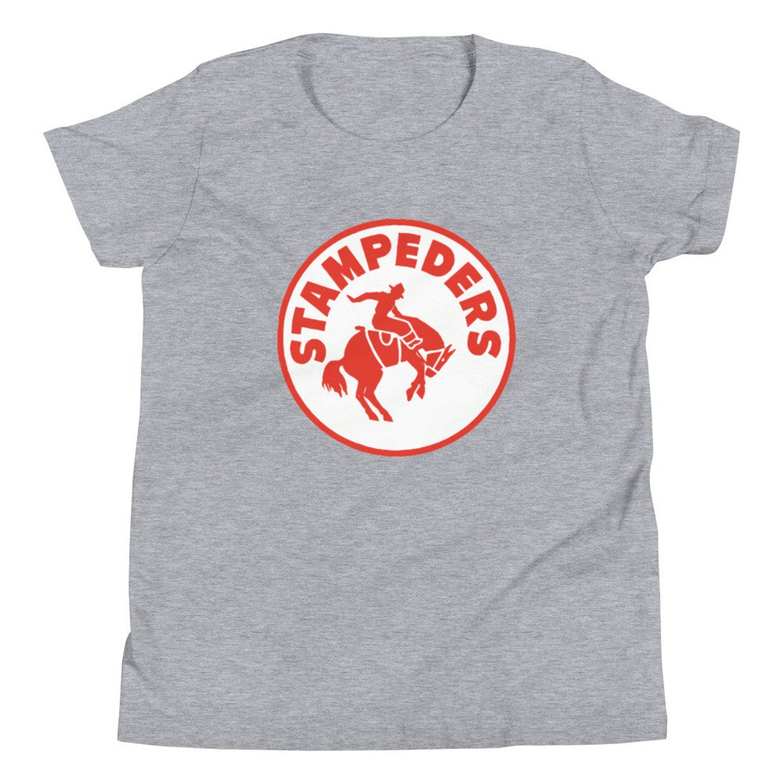 Calgary Stampeders Vintage Hockey Logo Youth Short Sleeve ...