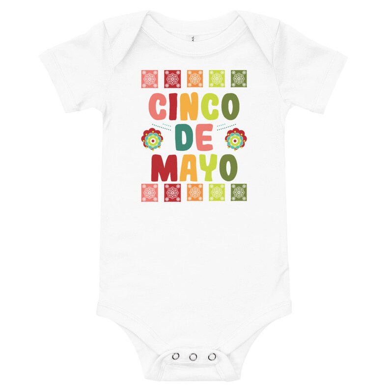 Cinco de Mayo Short Sleeve Baby Bodysuit T-Shirt