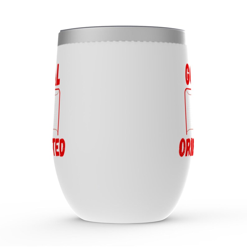 Goal Oriented Hockey Stemless Wine Tumbler