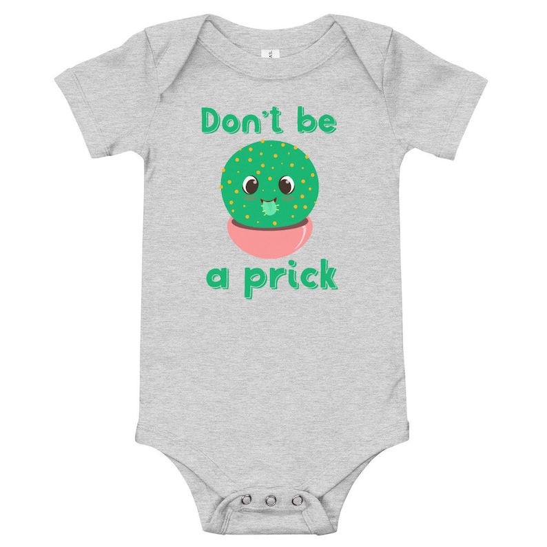 Don/'t Be a Prick Cactus Short Sleeve Baby Bodysuit T-Shirt