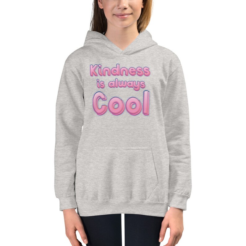 Kindness is Always Cool Anti-Bullying Kids Hoodie Hooded Sweatshirt