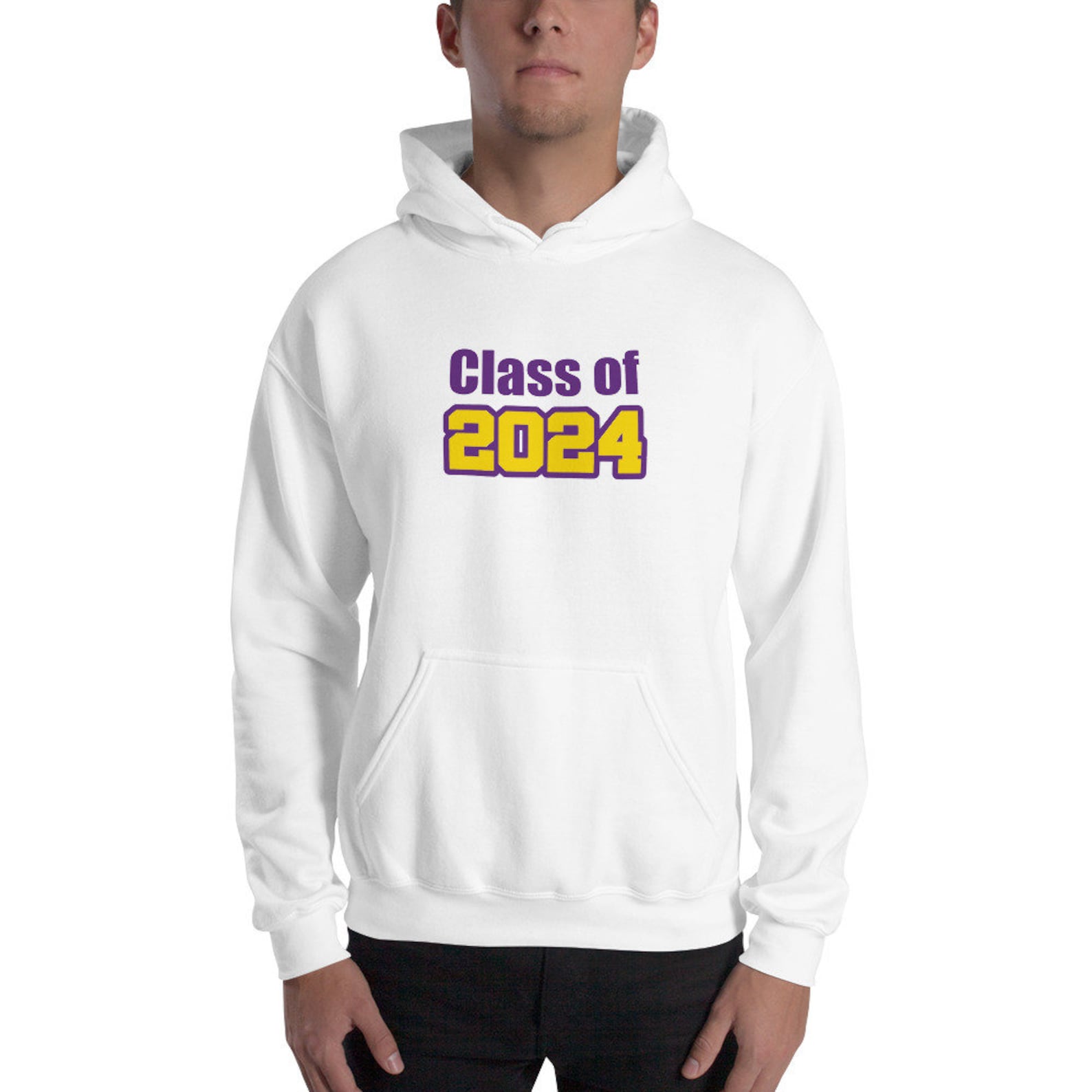 Class of 2024 purple gold Unisex Hoodie Hooded Sweatshirt Etsy