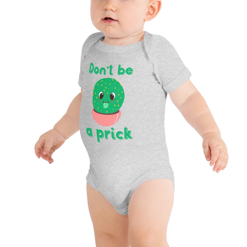 Don/'t Be a Prick Cactus Short Sleeve Baby Bodysuit T-Shirt