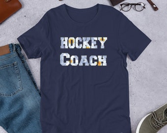 Hockey Coach Daisy Unisex Jersey Short Sleeve Tee T-shirt ice hockey shirt apparel top
