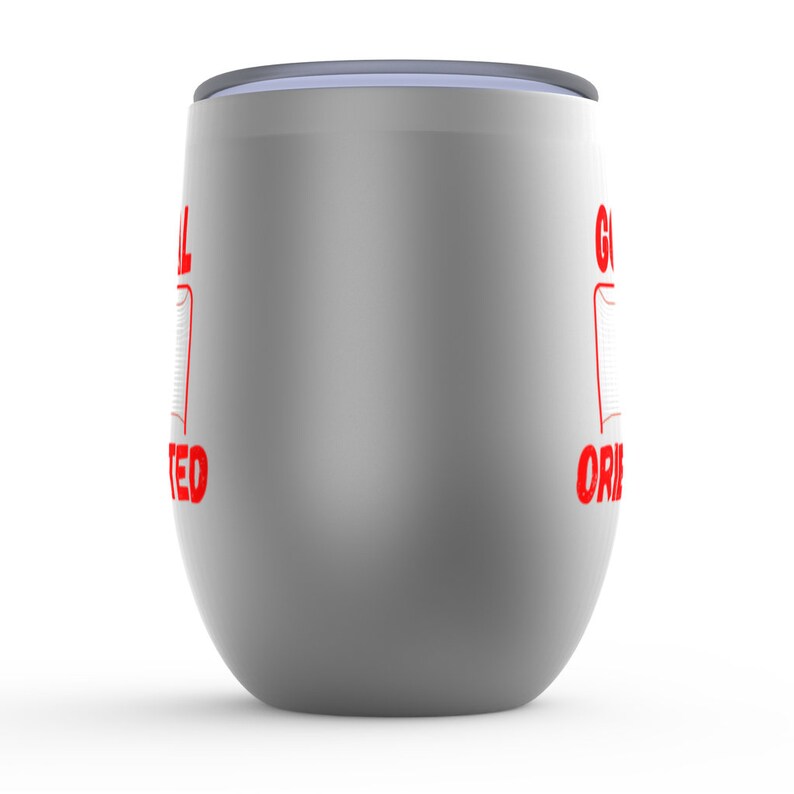 Goal Oriented Hockey Stemless Wine Tumbler