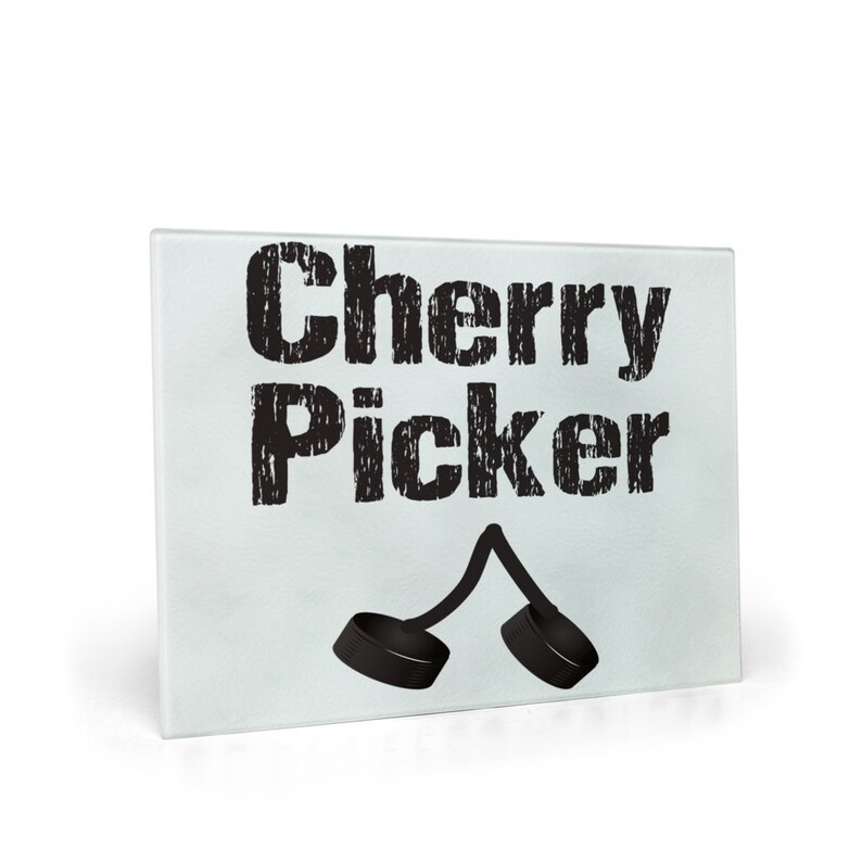 Cherry Picker Hockey Glass Cutting Board