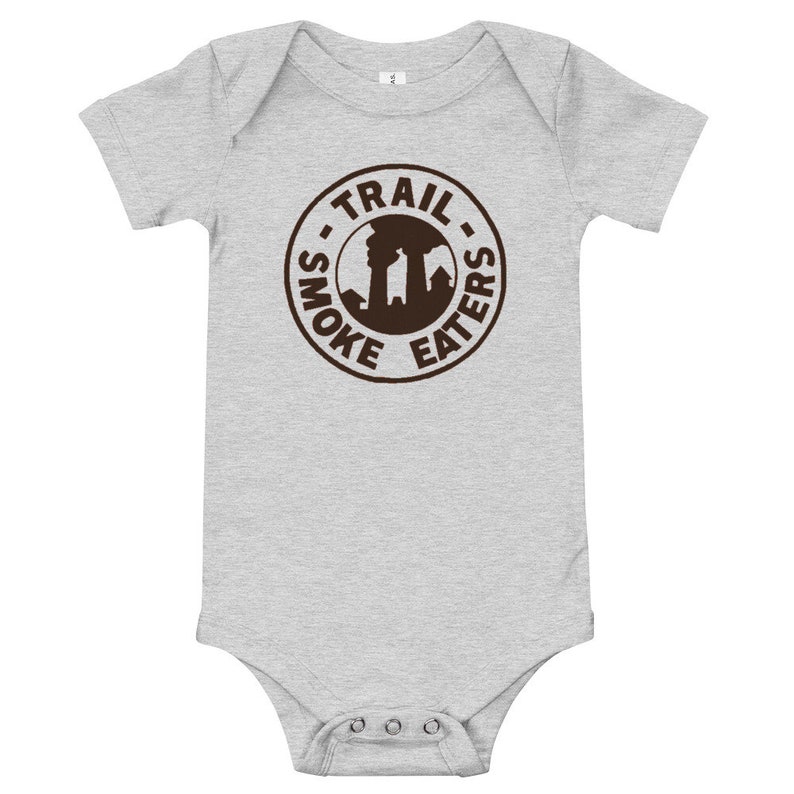 Trail Smoke Eaters Vintage Hockey Logo Baby short sleeve one piece Bodysuit T-shirt