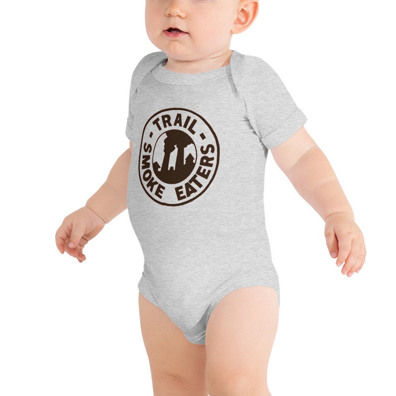 Trail Smoke Eaters Vintage Hockey Logo Baby short sleeve one piece Bodysuit T-shirt